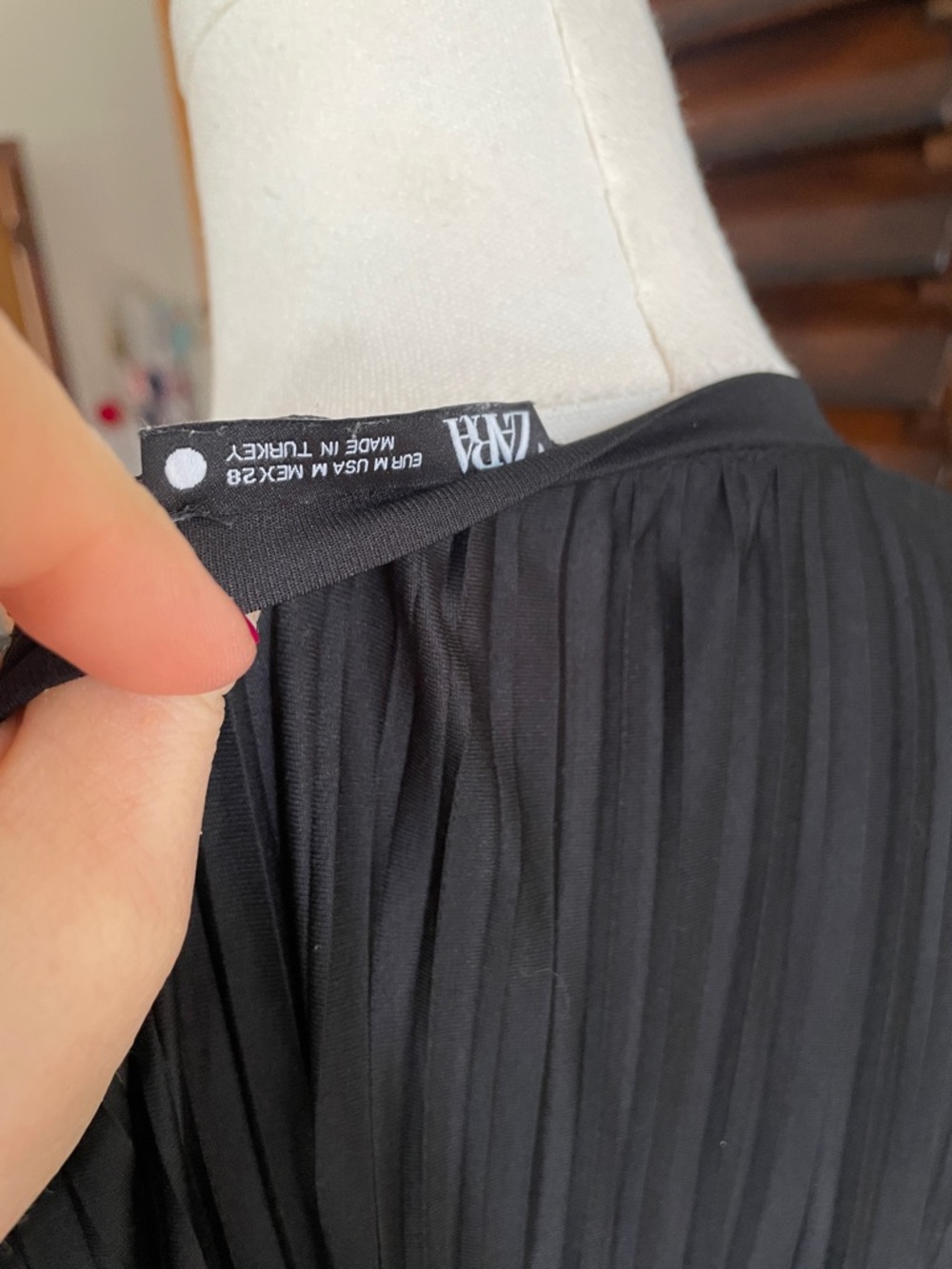 Zara Asymmetrical Pleated Oversized Flapper Gatsby Midi Dress Medium - Picture 11 of 11
